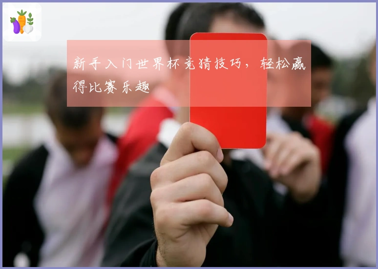 新手入门世界杯竞猜技巧，轻松赢得比赛乐趣